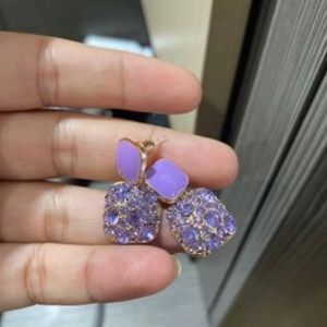 NEW Lavender Rhinestone Earrings